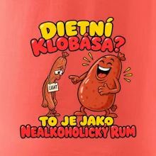 Dietní klobása jako nealkoholický rum