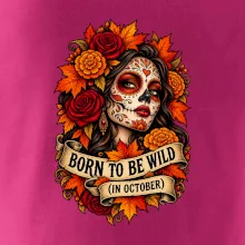 Born to be wild podzimní květinová lebka