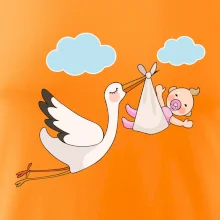 Čáp čekáme miminko - holka