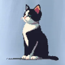 Mourovatá kočka pixel