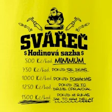 Svářeč - hodinová sazba