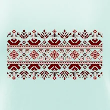 Ukrajinský vzor - červený