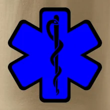Rescue - Hvězda na prsu +  nápis na zádech