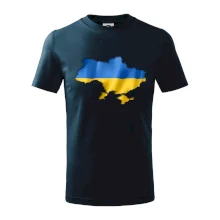 Ukrajina vlajka mapa