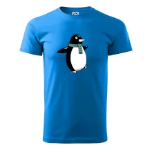 Tučňák se zelenou šálou