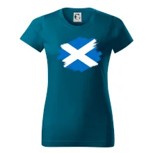 Skotská vlajka kreslená štetcem