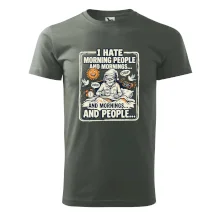 i hate morning people and mornings.... and people... - barevný obrázek
