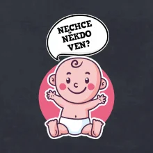 Nechce někdo ven - Triko pro porodní asistentku