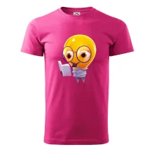 Žárovka přemýšlí nad knihou