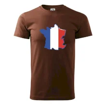 Francouzská vlajka mapa obrys