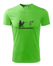 Disc golf - žena černý obrázek