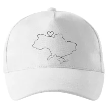 Mapa Ukrajiny - srdce