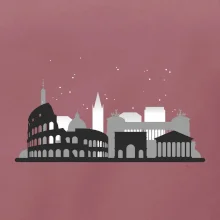 Řím silueta památky