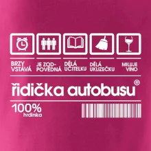 Čárový kód řidička autobusu Čárový kód řidička autobusu