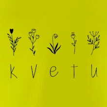 Kvetu - Nápis s květinami