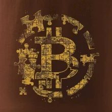 Logo bitcoin puzzle