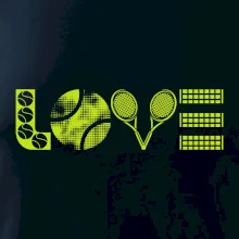 Tenis love nápis