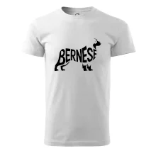 Bernese Mountain Dog nápis v těle