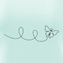 Dráha letu motýla - smyčka