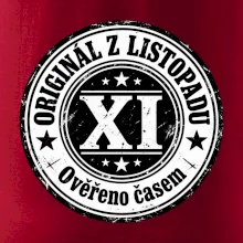 Originál z listopadu černobílá pečeť XI