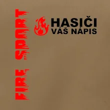 Hasiči (oheň,  Firesport, název sboru - vlastní nápis)