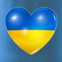 Ukrajina srdce vlajka Ukrajina srdce vlajka