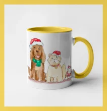 Veselé vánoce - pes, křeček a kočka