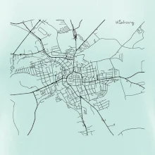 Mapy měst černobílé Klatovy