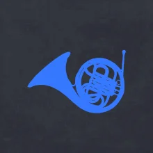 Blue French Horn