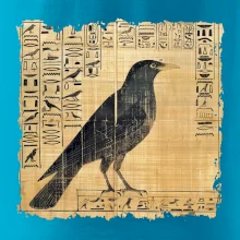 Egyptské hieroglyfy pták