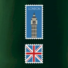 Londýn známka barevná