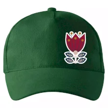 Folklor na prsu květina čtyřlistá