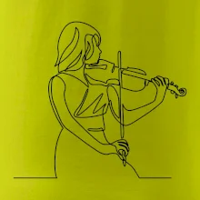 Houslistka jedním tahem