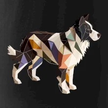 Border colie slepená z papíru