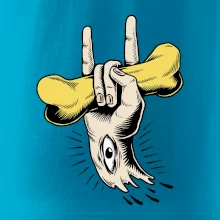 Rocková ruka kost a oko