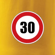 Dopravní značka - omezení rychlosti 30