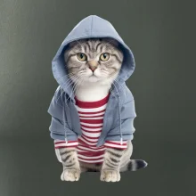 Kočka v pruhovaném triku