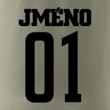 Fotbalový dres - vlastní jméno a číslo