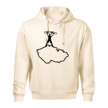 Mapa ČR - cyklista na prsou