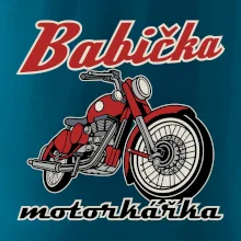 Babička motorkářka