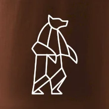 Geometrie lední medvěd stojící