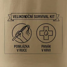 Velikonoční survival kit Pomlázka v ruce, panák v krvi