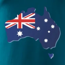 Austrálie - vlajka mapa
