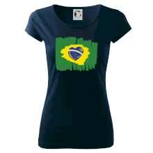 Brazílie vlajka srdce