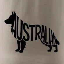 Australský Ovčák - nápis v těle