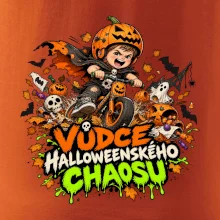 Malý dýňový král na dětském odrážedle
