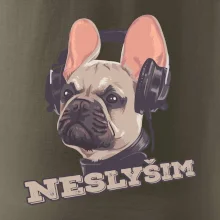 Francouzský buldoček neslyším