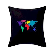 Světové kontinenty bez názvů - barevné