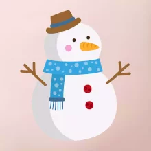 Sněhulák se šálou