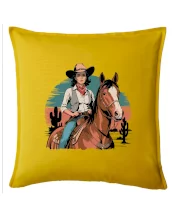 Cowgirl vintage na koni